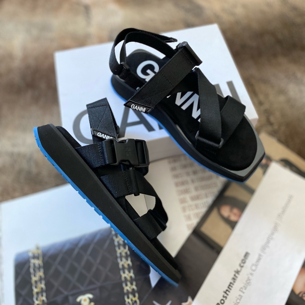GANNI Performance Webbing sandals